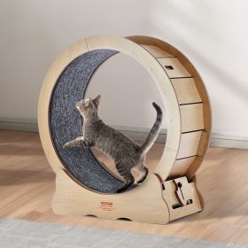 Cat Exercise Wheel Large Cat Treadmill Wheel For Indoor Cats 29.5 Inch (Option: Natural)